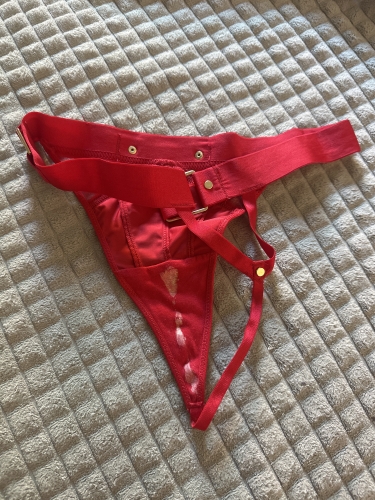 My hot, wet red panties 