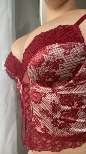 Bordó corset melltartó