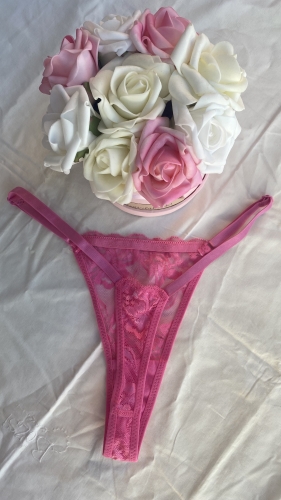 Pink csipke tanga 