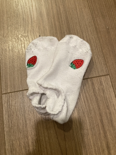 Fehér nyári fodros zokni