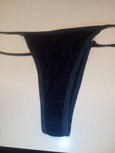 Sötétkék pamut tanga