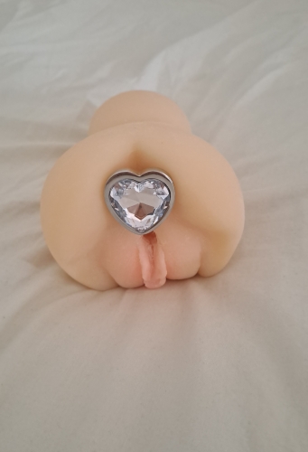 S méretű fehér használt buttplug